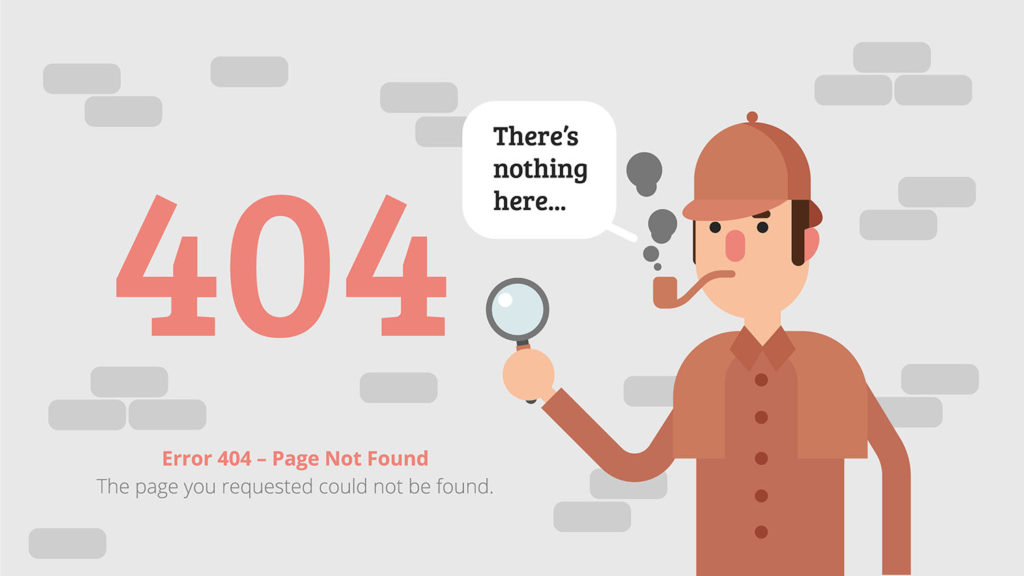 404 error page